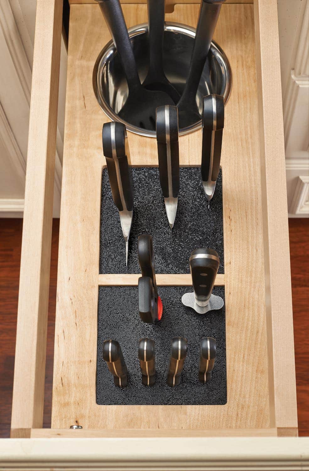Knife & Utensil Pull Out - Woodland Cabinetry