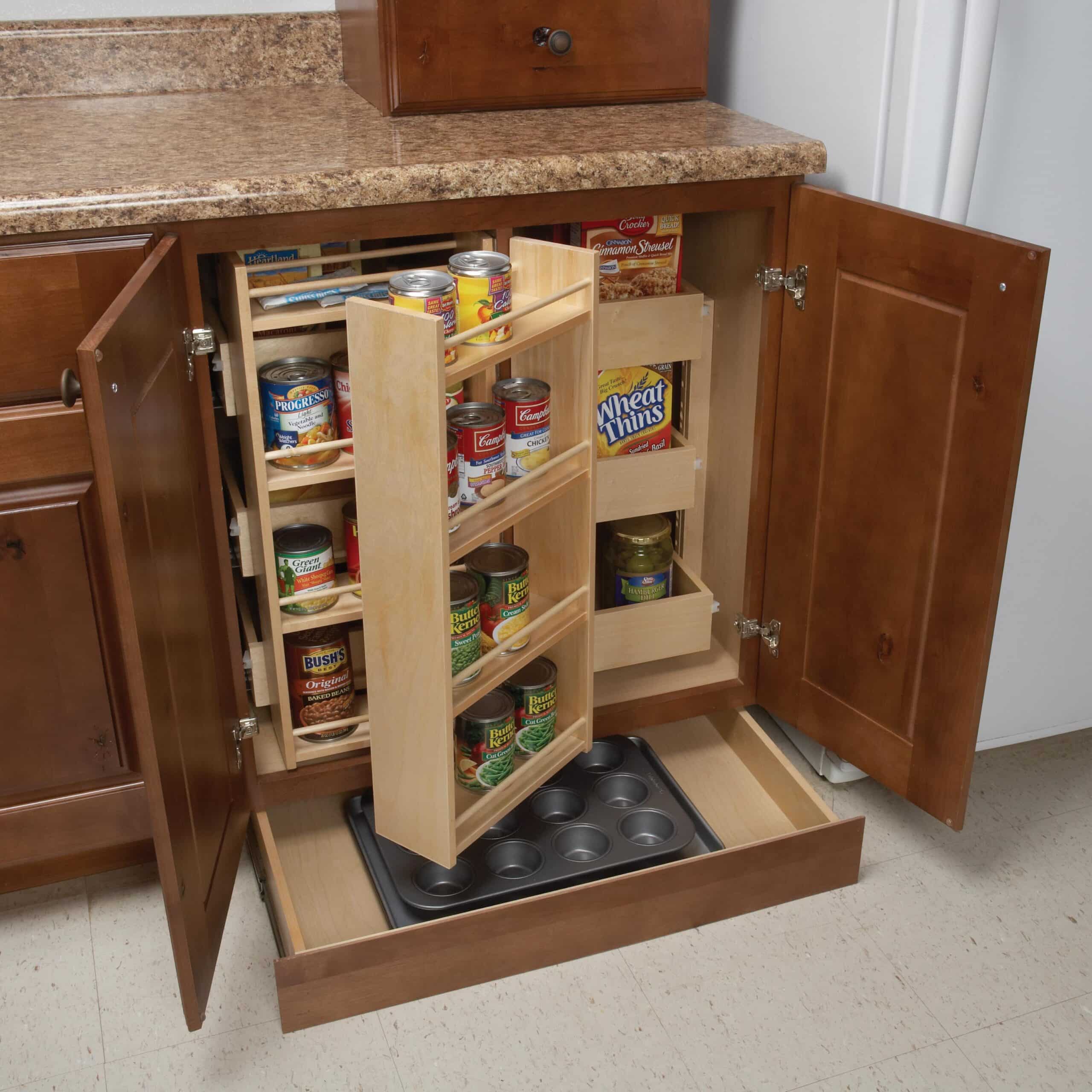 Super Pantry And Toe Kick Drawer Woodland Cabinetry