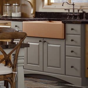 Woodland Cabinetry kitchen with Griege paint