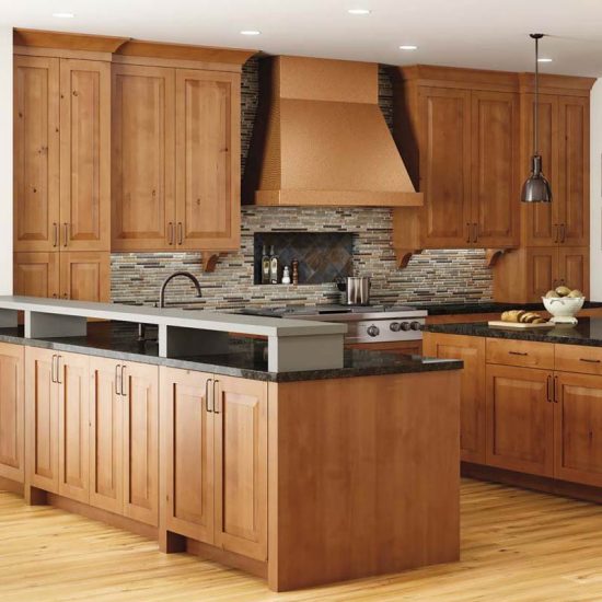 Artizen — Rustic Galveston — Alder — Chestnut | Woodland Cabinetry